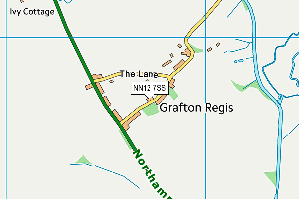 NN12 7SS map - OS VectorMap District (Ordnance Survey)