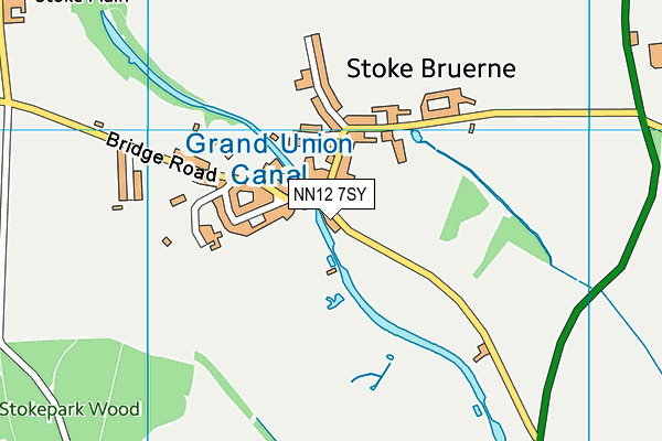 NN12 7SY map - OS VectorMap District (Ordnance Survey)