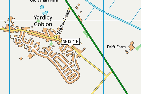 NN12 7TN map - OS VectorMap District (Ordnance Survey) NN12 7TN map - OS VectorMap District (Ordnance Survey)