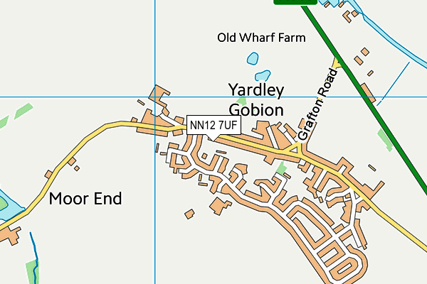 NN12 7UF map - OS VectorMap District (Ordnance Survey)