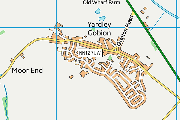 NN12 7UW map - OS VectorMap District (Ordnance Survey) NN12 7UW map - OS VectorMap District (Ordnance Survey)