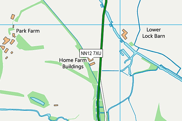 NN12 7XU map - OS VectorMap District (Ordnance Survey) NN12 7XU map - OS VectorMap District (Ordnance Survey)
