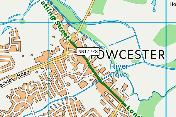 NN12 7ZS map - OS VectorMap District (Ordnance Survey) NN12 7ZS map - OS VectorMap District (Ordnance Survey)