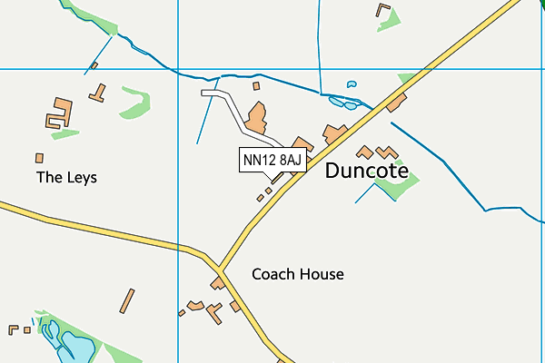 NN12 8AJ map - OS VectorMap District (Ordnance Survey)