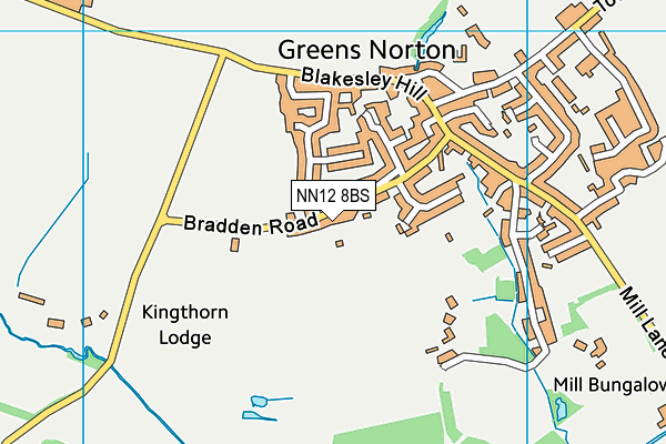 NN12 8BS map - OS VectorMap District (Ordnance Survey) NN12 8BS map - OS VectorMap District (Ordnance Survey)