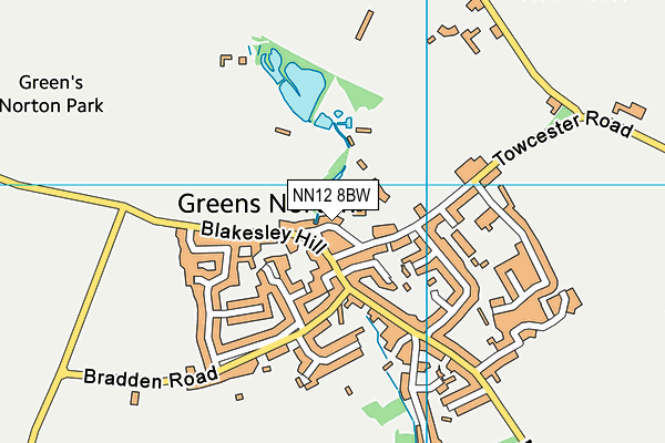 NN12 8BW map - OS VectorMap District (Ordnance Survey) NN12 8BW map - OS VectorMap District (Ordnance Survey)