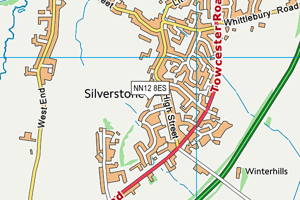 NN12 8ES map - OS VectorMap District (Ordnance Survey) NN12 8ES map - OS VectorMap District (Ordnance Survey)