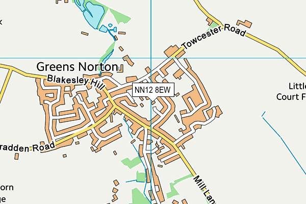 NN12 8EW map - OS VectorMap District (Ordnance Survey) NN12 8EW map - OS VectorMap District (Ordnance Survey)