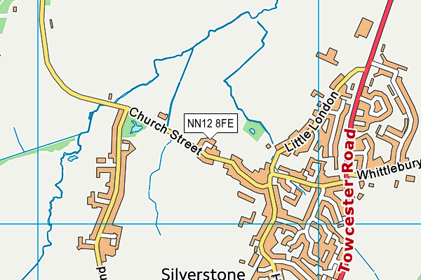 NN12 8FE map - OS VectorMap District (Ordnance Survey) NN12 8FE map - OS VectorMap District (Ordnance Survey)