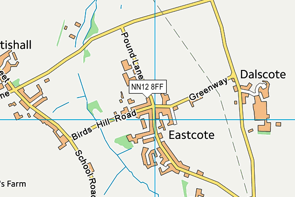 NN12 8FF map - OS VectorMap District (Ordnance Survey)
