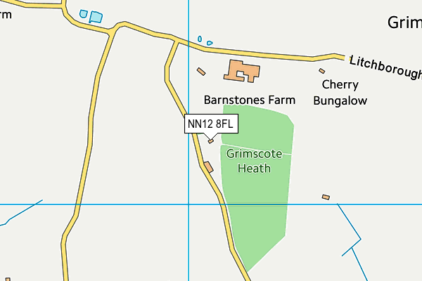 NN12 8FL map - OS VectorMap District (Ordnance Survey)
