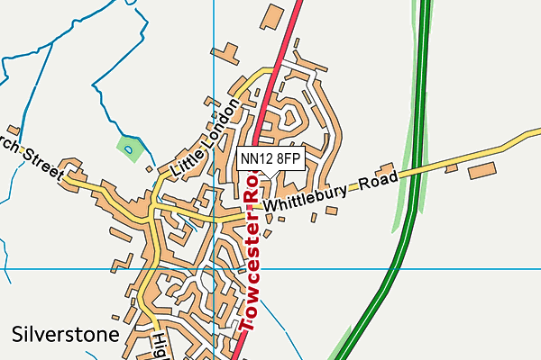 NN12 8FP map - OS VectorMap District (Ordnance Survey)