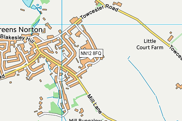 NN12 8FQ map - OS VectorMap District (Ordnance Survey) NN12 8FQ map - OS VectorMap District (Ordnance Survey)