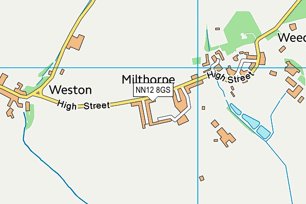 NN12 8GS map - OS VectorMap District (Ordnance Survey)
