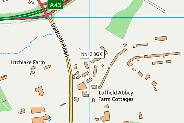 NN12 8GX map - OS VectorMap District (Ordnance Survey) NN12 8GX map - OS VectorMap District (Ordnance Survey)