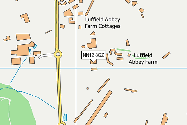 NN12 8GZ map - OS VectorMap District (Ordnance Survey)