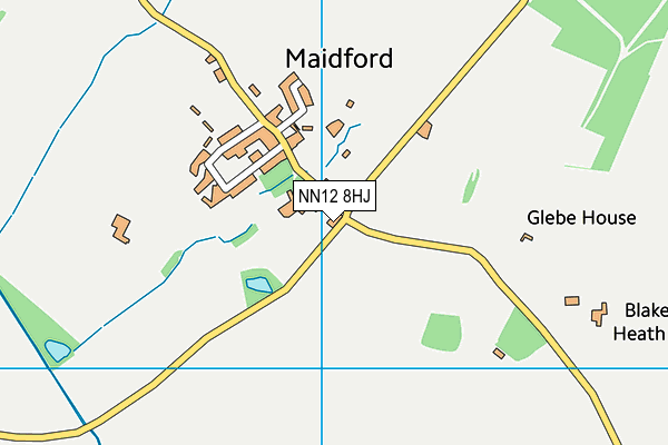 NN12 8HJ map - OS VectorMap District (Ordnance Survey)