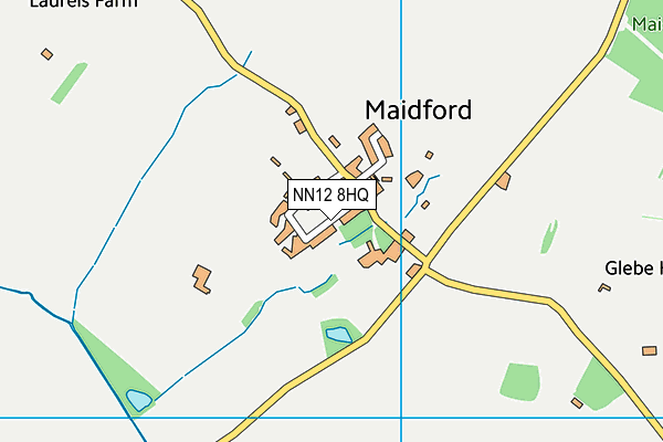 NN12 8HQ map - OS VectorMap District (Ordnance Survey)