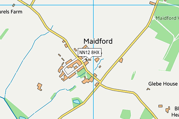 NN12 8HX map - OS VectorMap District (Ordnance Survey)