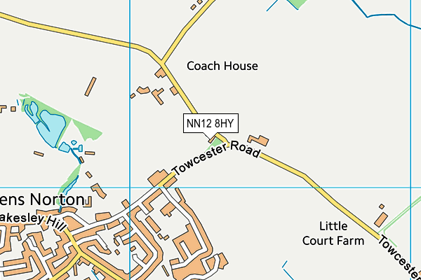 NN12 8HY map - OS VectorMap District (Ordnance Survey)