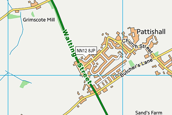 NN12 8JP map - OS VectorMap District (Ordnance Survey)