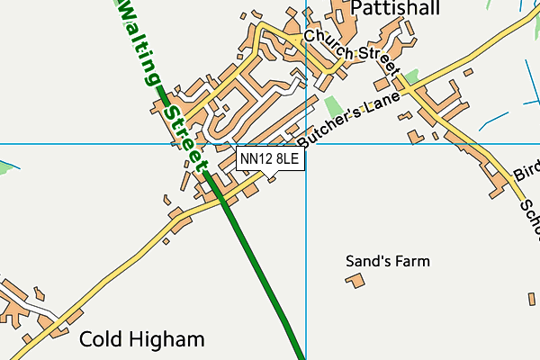 NN12 8LE map - OS VectorMap District (Ordnance Survey)