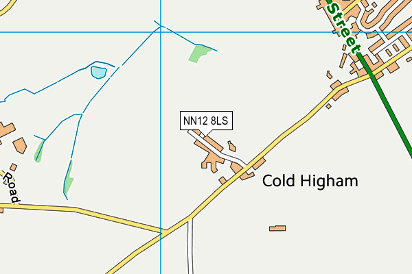 NN12 8LS map - OS VectorMap District (Ordnance Survey)