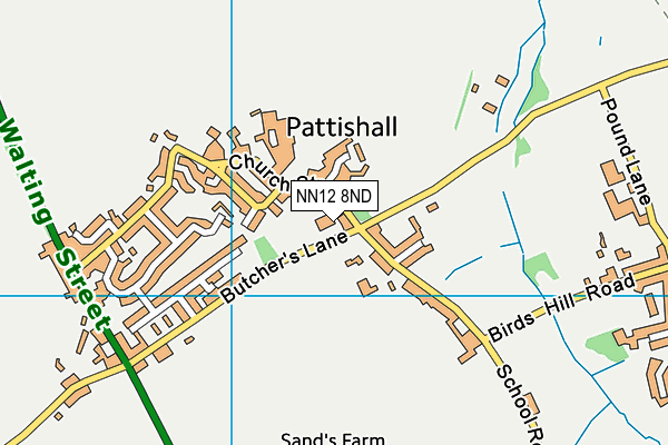 NN12 8ND map - OS VectorMap District (Ordnance Survey) NN12 8ND map - OS VectorMap District (Ordnance Survey)