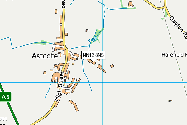 NN12 8NS map - OS VectorMap District (Ordnance Survey)