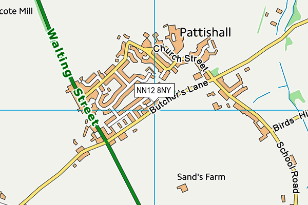 NN12 8NY map - OS VectorMap District (Ordnance Survey)