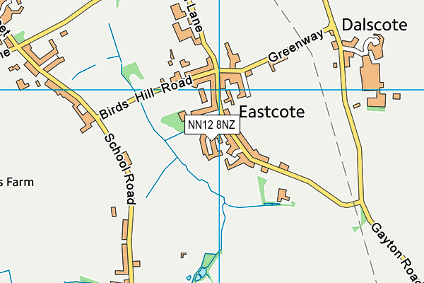 NN12 8NZ map - OS VectorMap District (Ordnance Survey) NN12 8NZ map - OS VectorMap District (Ordnance Survey)