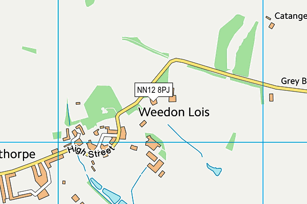 NN12 8PJ map - OS VectorMap District (Ordnance Survey)