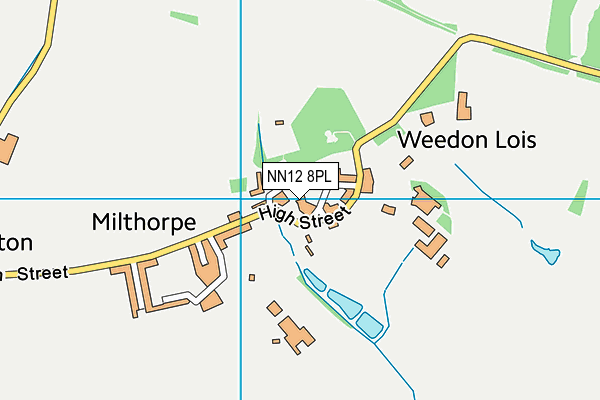 NN12 8PL map - OS VectorMap District (Ordnance Survey)