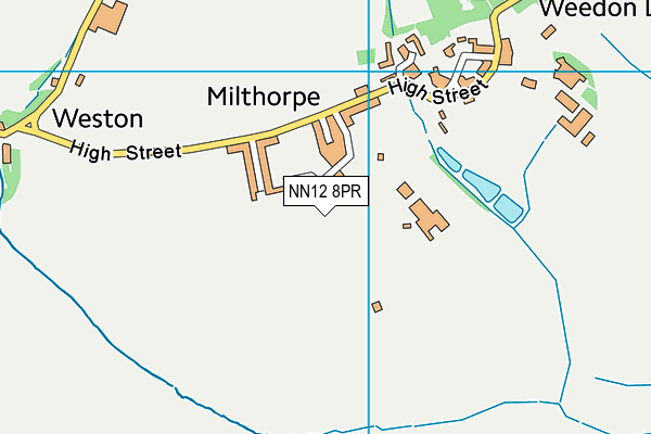 NN12 8PR map - OS VectorMap District (Ordnance Survey)