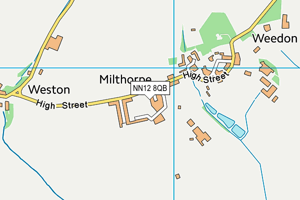 NN12 8QB map - OS VectorMap District (Ordnance Survey)