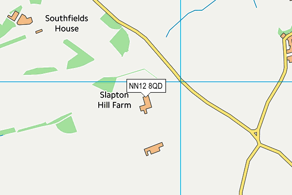 NN12 8QD map - OS VectorMap District (Ordnance Survey)