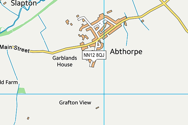 NN12 8QJ map - OS VectorMap District (Ordnance Survey)