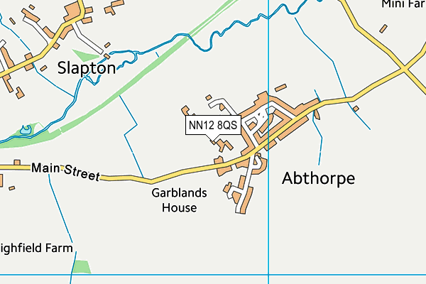 NN12 8QS map - OS VectorMap District (Ordnance Survey) NN12 8QS map - OS VectorMap District (Ordnance Survey)