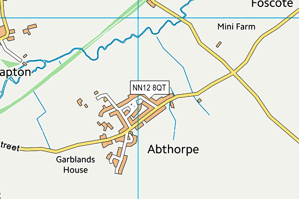 NN12 8QT map - OS VectorMap District (Ordnance Survey) NN12 8QT map - OS VectorMap District (Ordnance Survey)