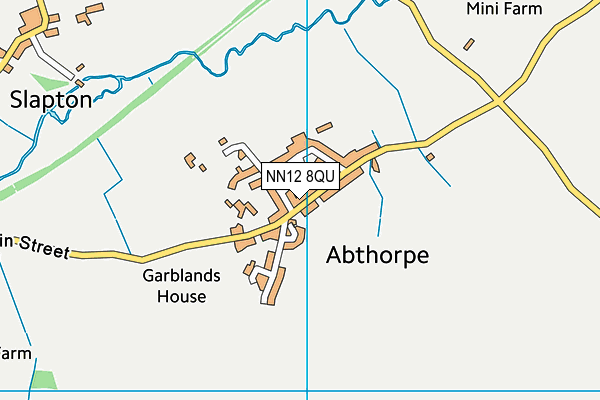 NN12 8QU map - OS VectorMap District (Ordnance Survey)