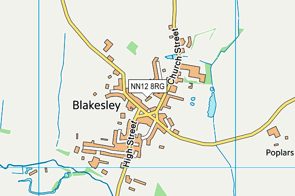 NN12 8RG map - OS VectorMap District (Ordnance Survey)