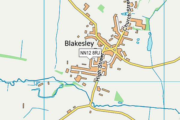 NN12 8RJ map - OS VectorMap District (Ordnance Survey)
