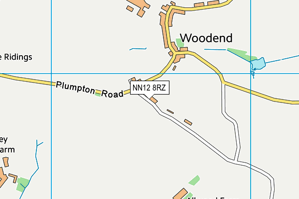 NN12 8RZ map - OS VectorMap District (Ordnance Survey)