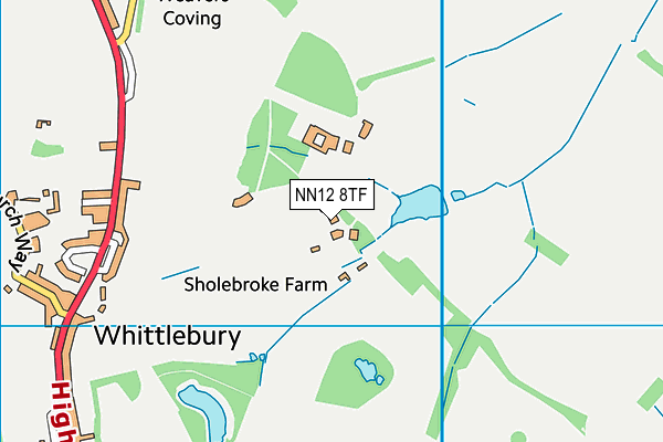 NN12 8TF map - OS VectorMap District (Ordnance Survey)
