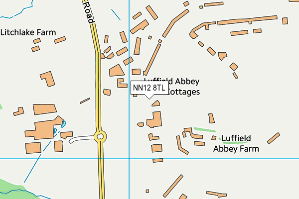 NN12 8TL map - OS VectorMap District (Ordnance Survey)