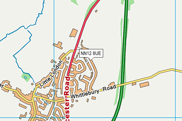 NN12 8UE map - OS VectorMap District (Ordnance Survey)