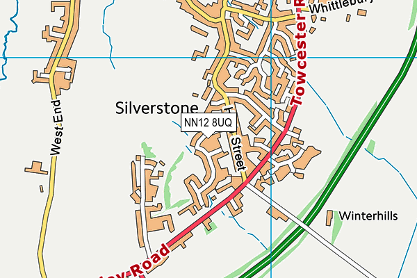 NN12 8UQ map - OS VectorMap District (Ordnance Survey)