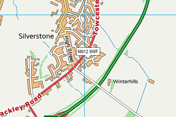 NN12 8WF map - OS VectorMap District (Ordnance Survey) NN12 8WF map - OS VectorMap District (Ordnance Survey)