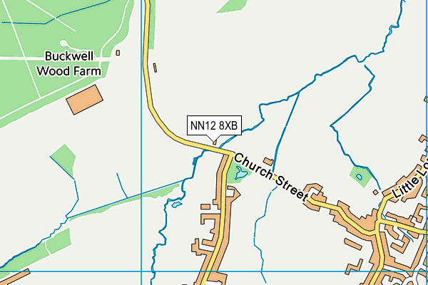NN12 8XB map - OS VectorMap District (Ordnance Survey) NN12 8XB map - OS VectorMap District (Ordnance Survey)