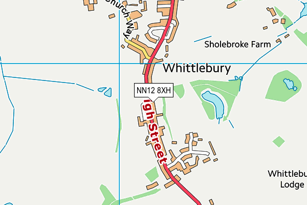 NN12 8XH map - OS VectorMap District (Ordnance Survey)